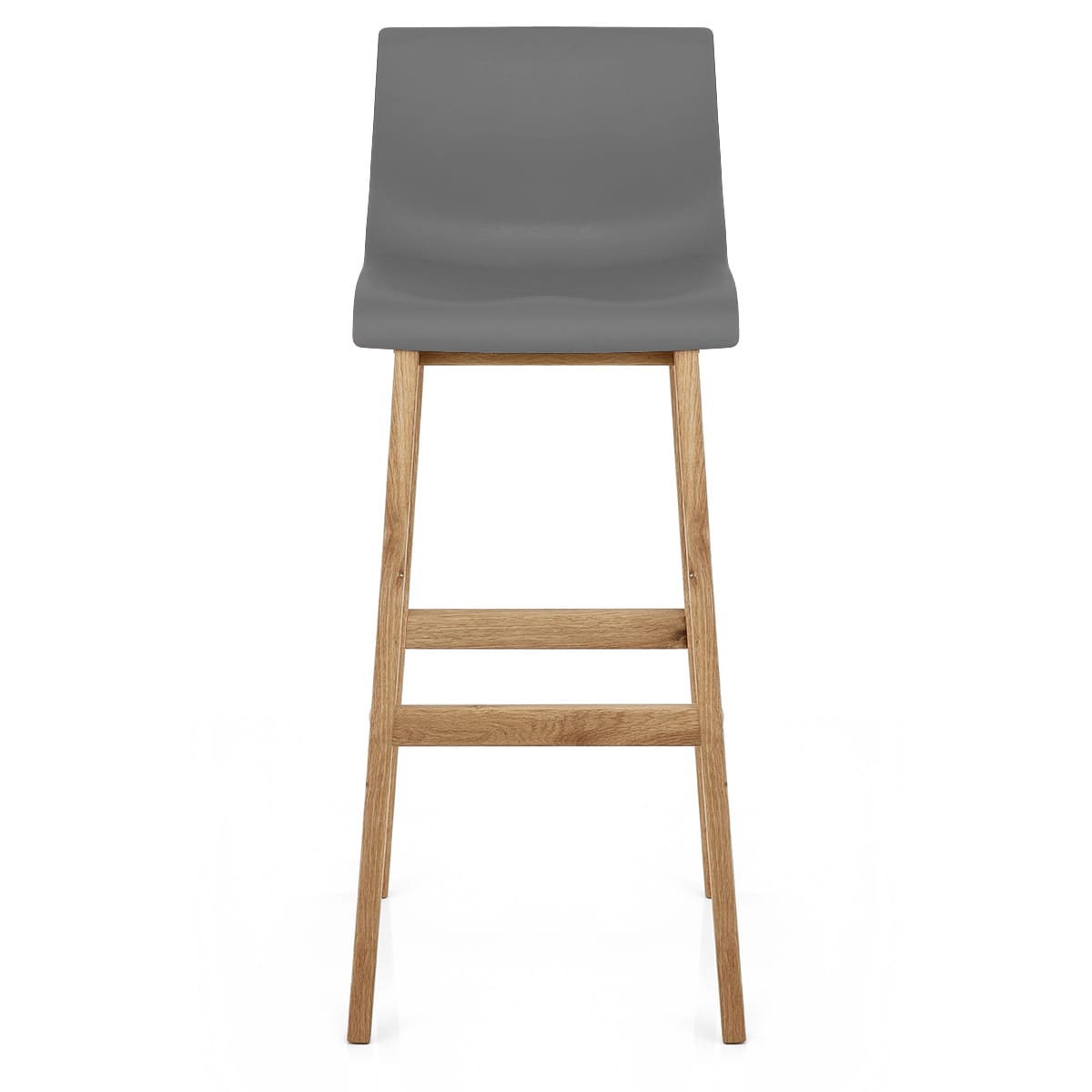 Drift Oak & Charcoal Bar Stool