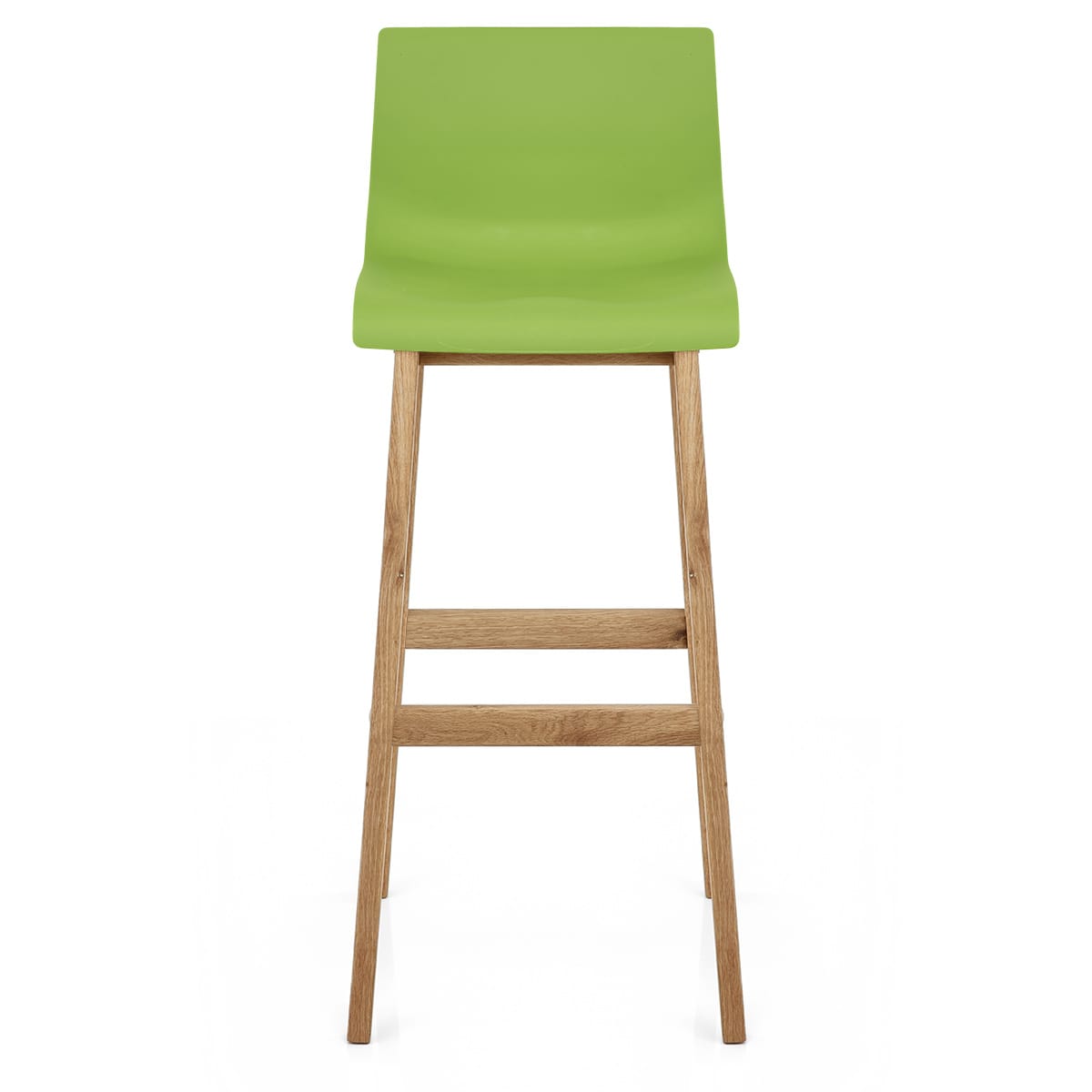 Drift Oak & Green Bar Stool