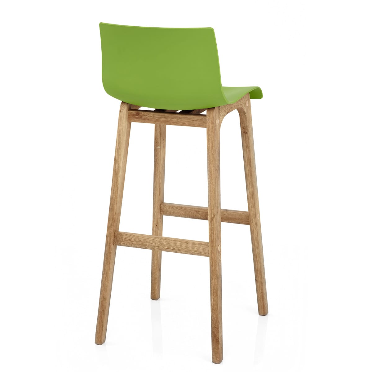 Drift Oak & Green Bar Stool