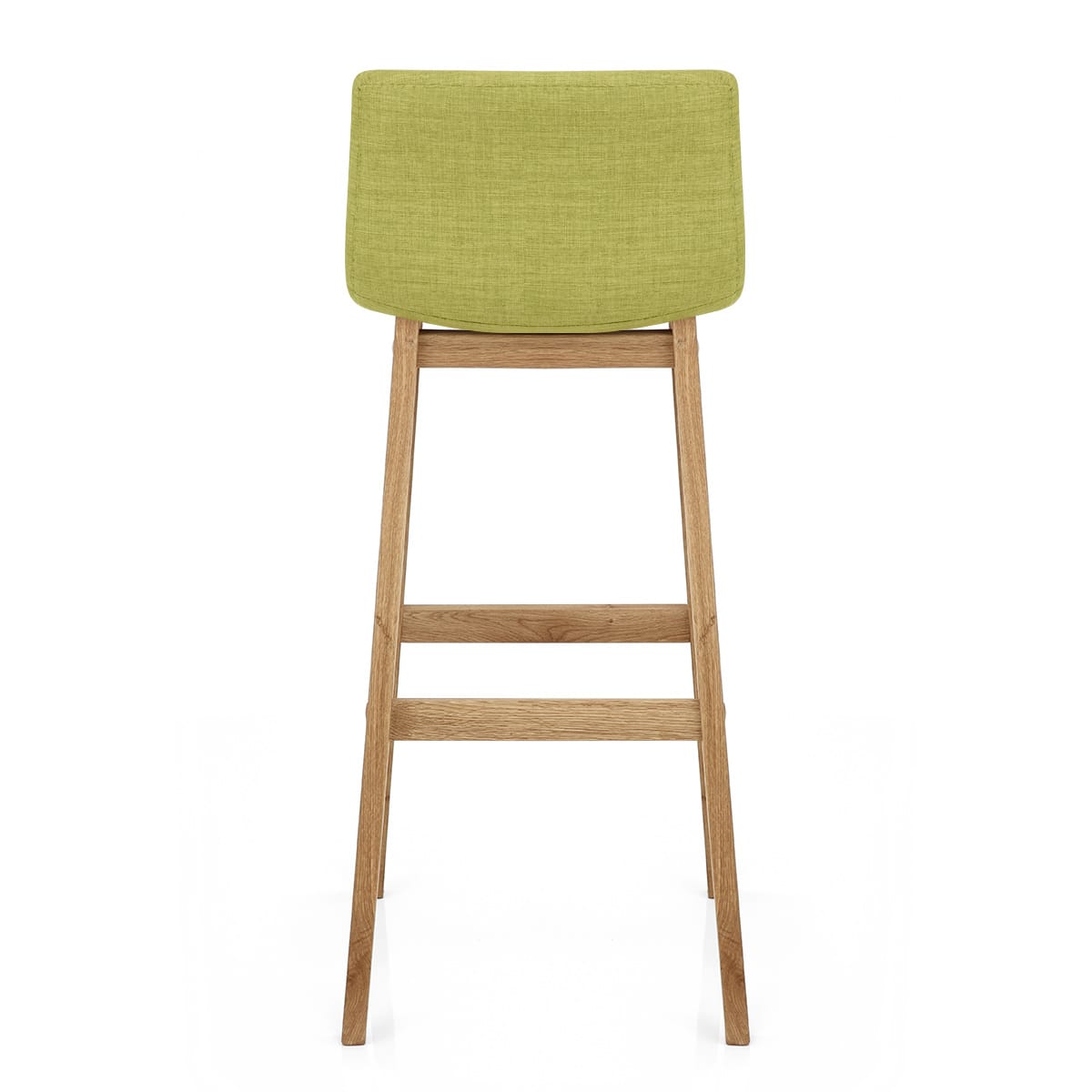 Drift Oak & Green Fabric Stool