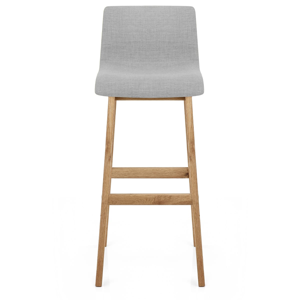 Drift Oak & Light Grey Fabric Stool