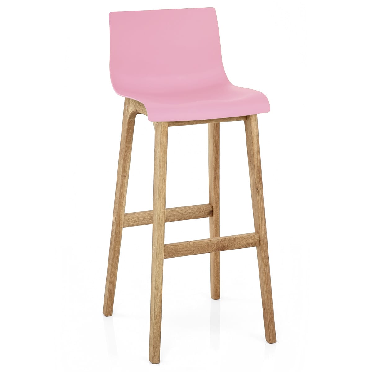 Drift Oak & Pink Bar Stool