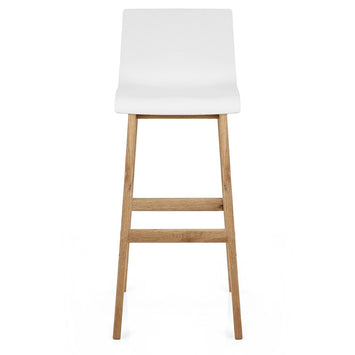 Drift Oak & White Bar Stool