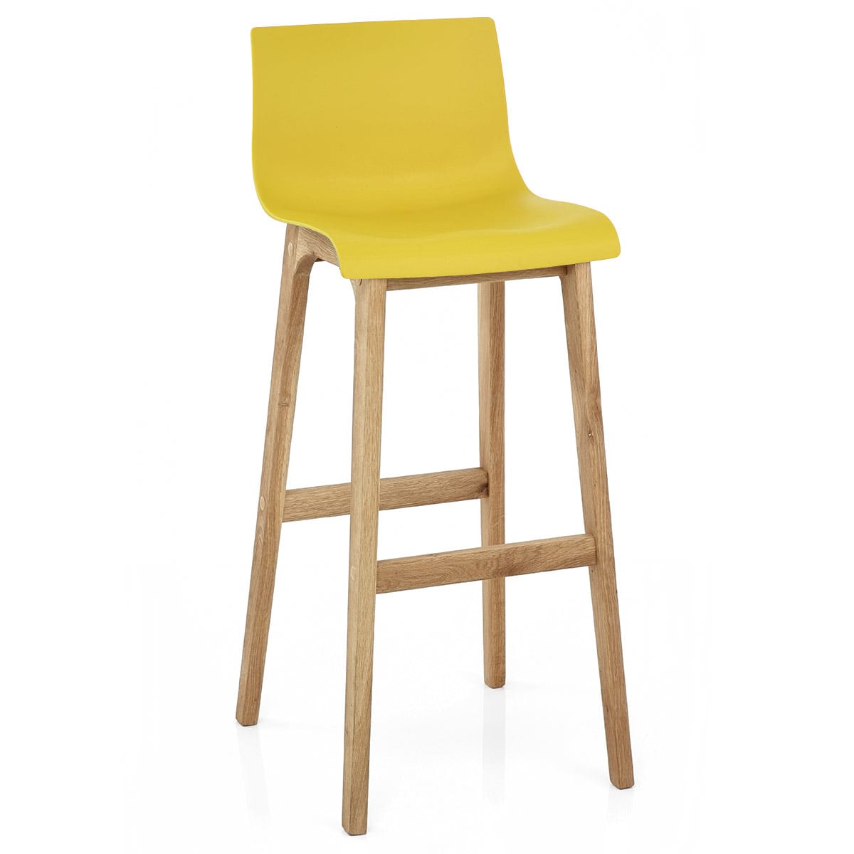 Drift Oak & Yellow Bar Stool
