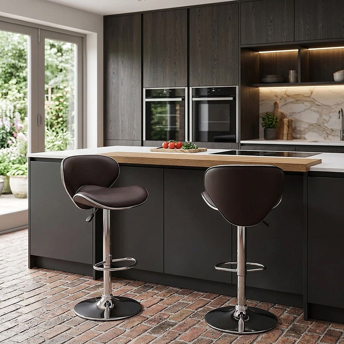 Duo Bar Stool Brown