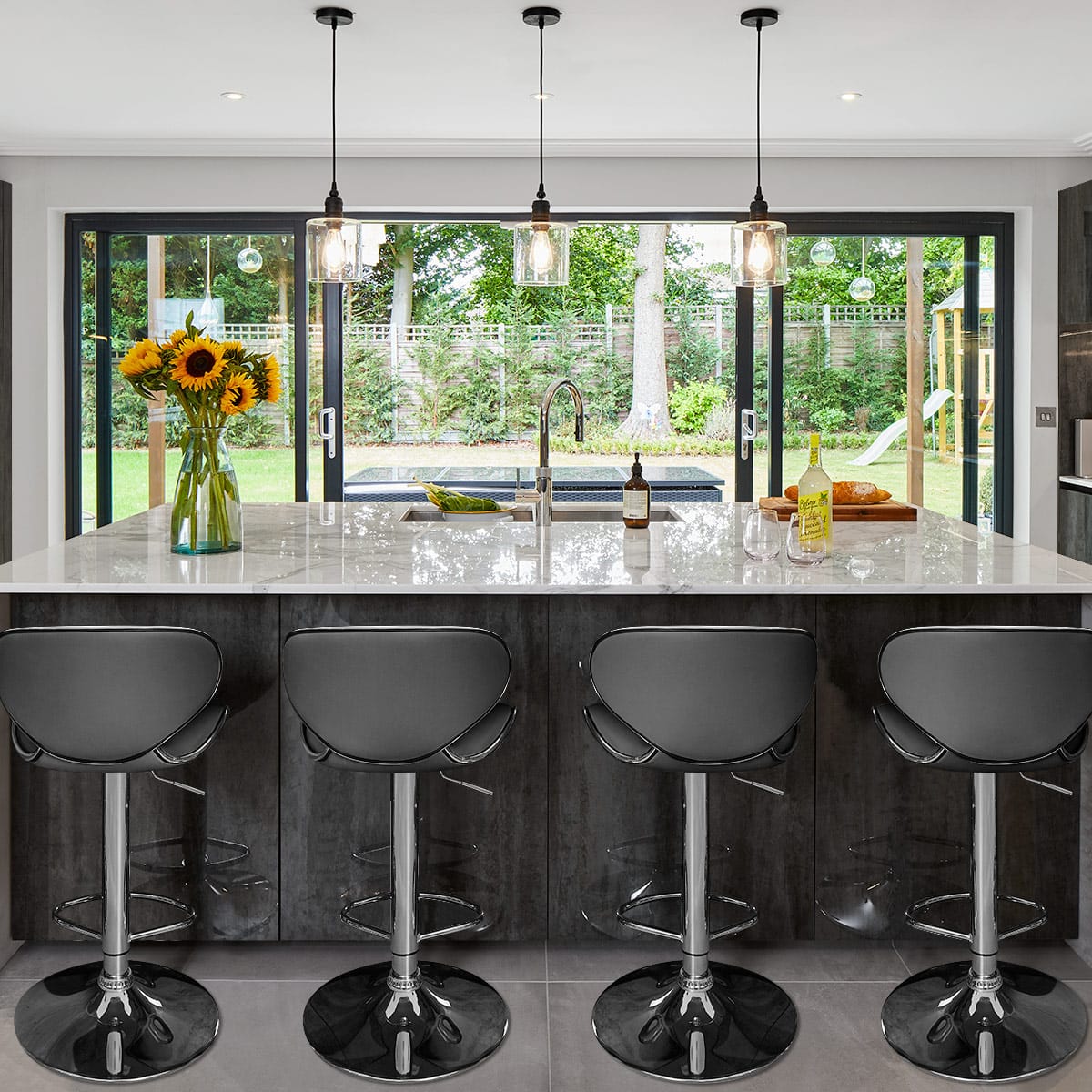 Duo Bar Stool Grey