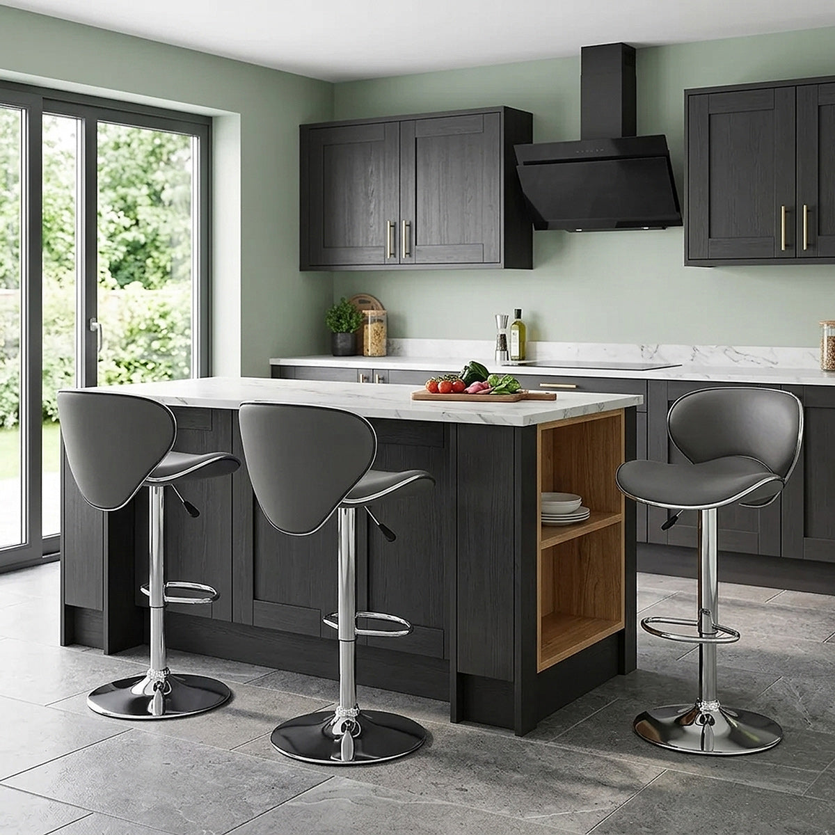 Duo Bar Stool Grey