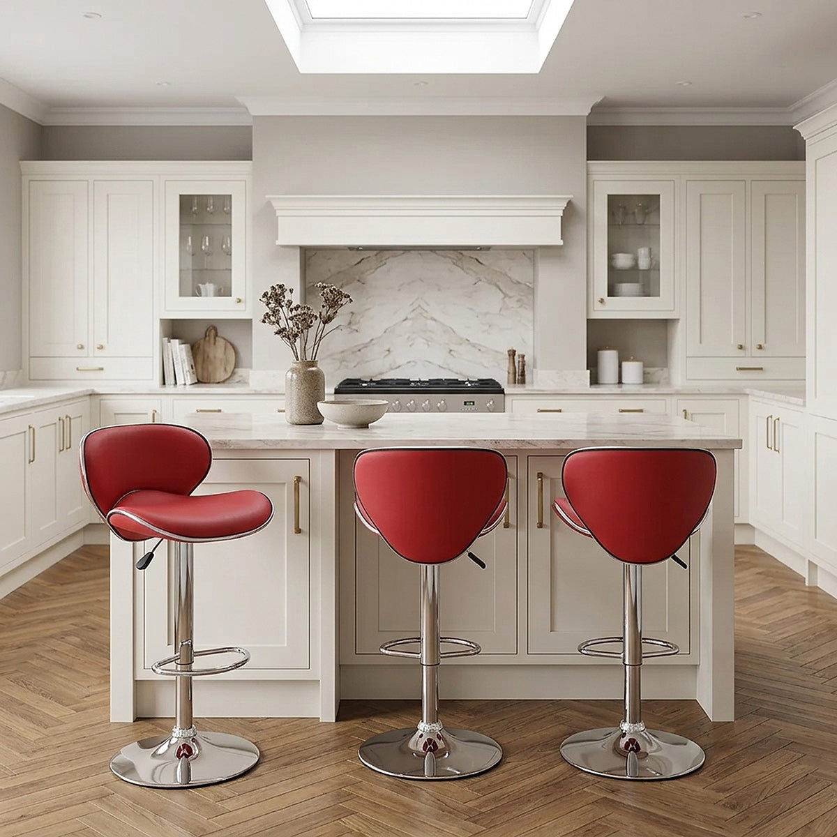 Duo Bar Stool Red