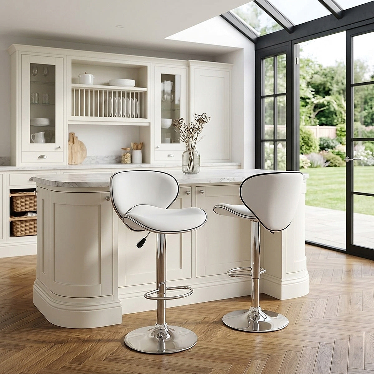 Duo Bar Stool White