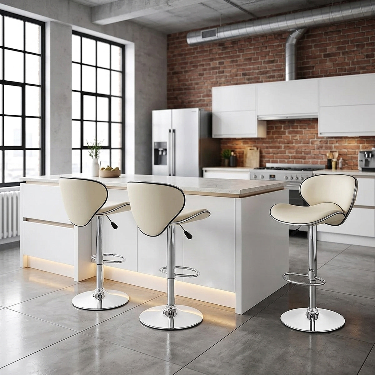Duo Bar Stool Cream
