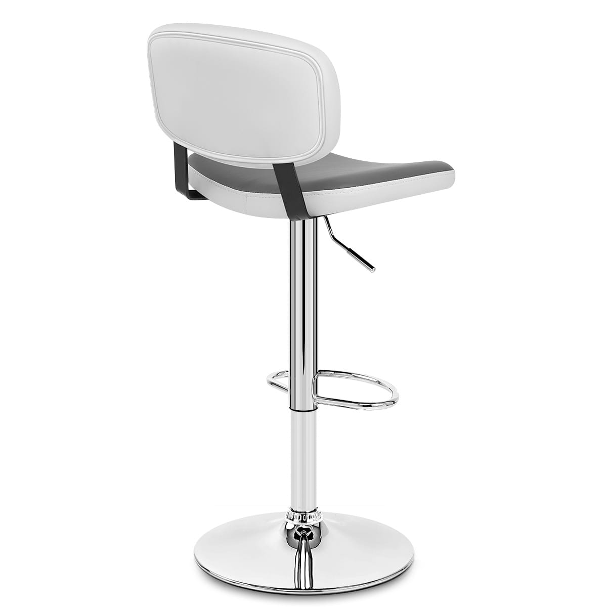 Edge Bar Stool White & Grey
