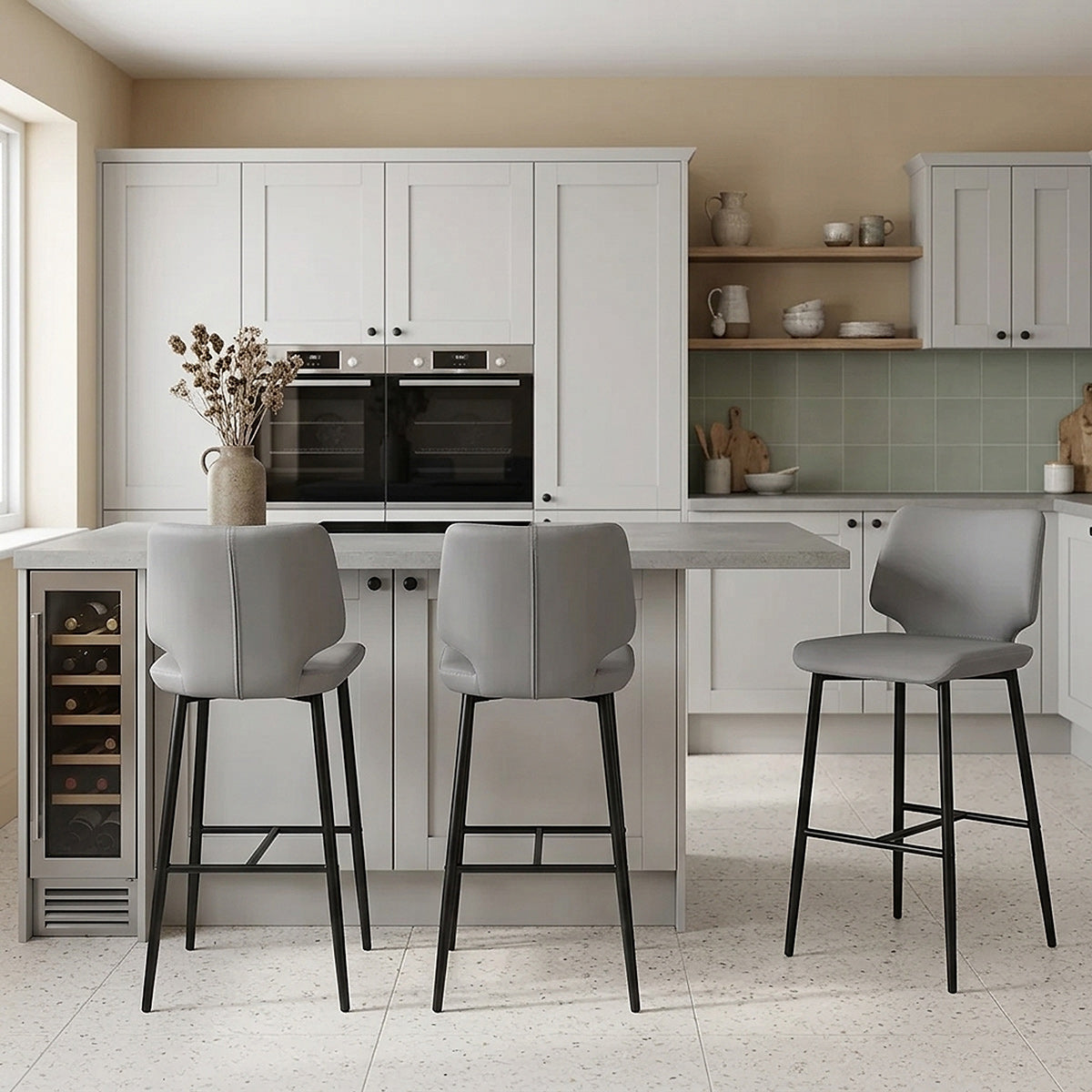 Elan Bar Stool Grey
