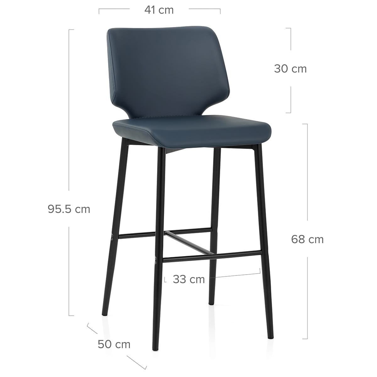 Elan Bar Stool Navy Blue