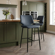 Elan Bar Stool Navy Blue