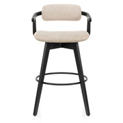 Electra Bar Stool Beige Fabric