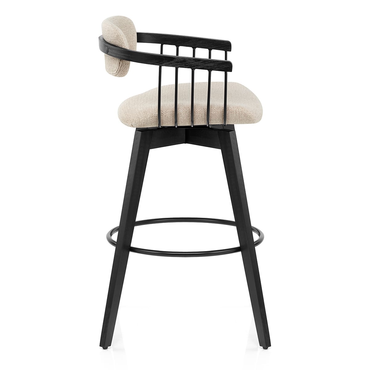 Electra Bar Stool Beige Fabric