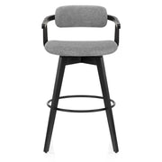 Electra Bar Stool Grey Fabric
