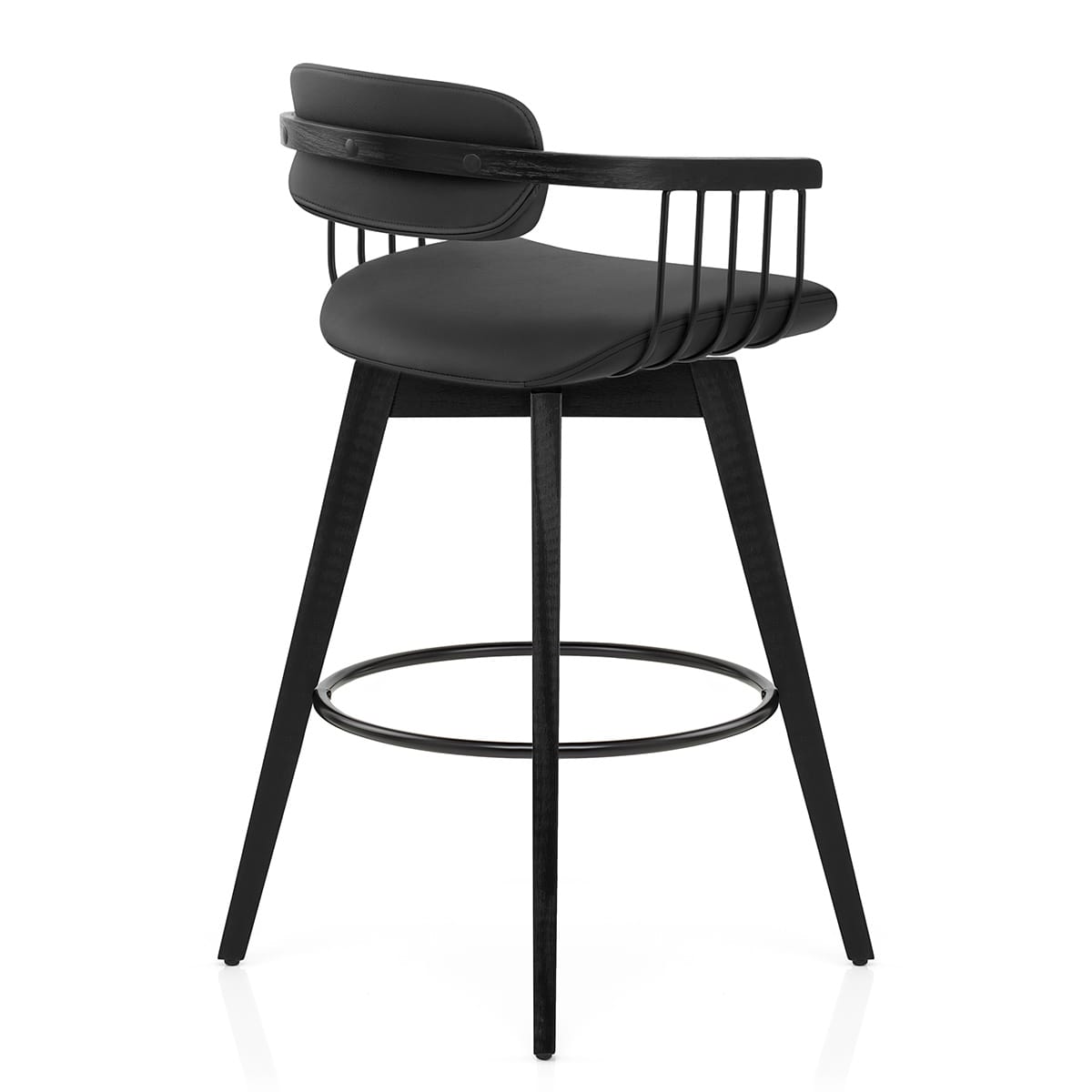 Electra Stool Electra Real Leather Stool Black – Atlantic Shopping