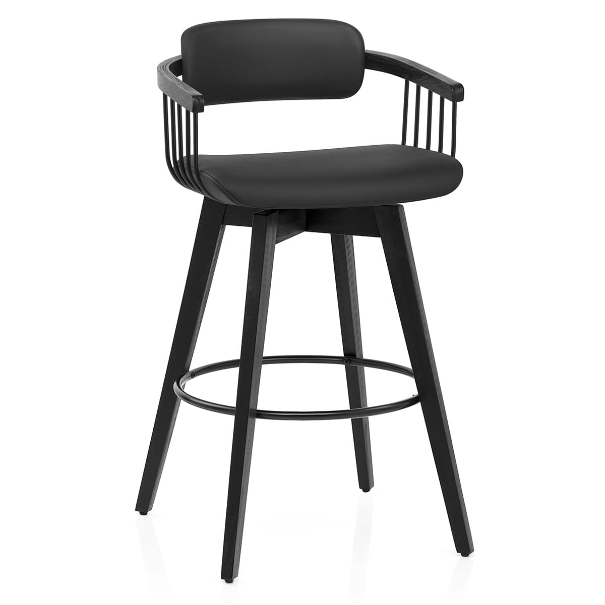 Electra Stool Electra Real Leather Stool Black – Atlantic Shopping