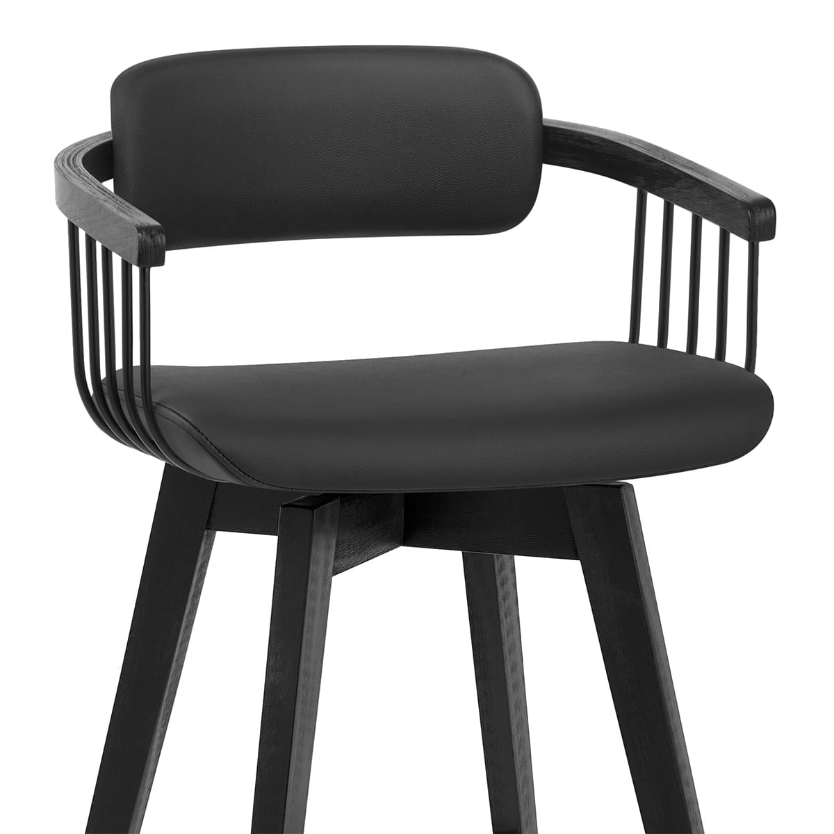Electra Stool Electra Real Leather Stool Black – Atlantic Shopping