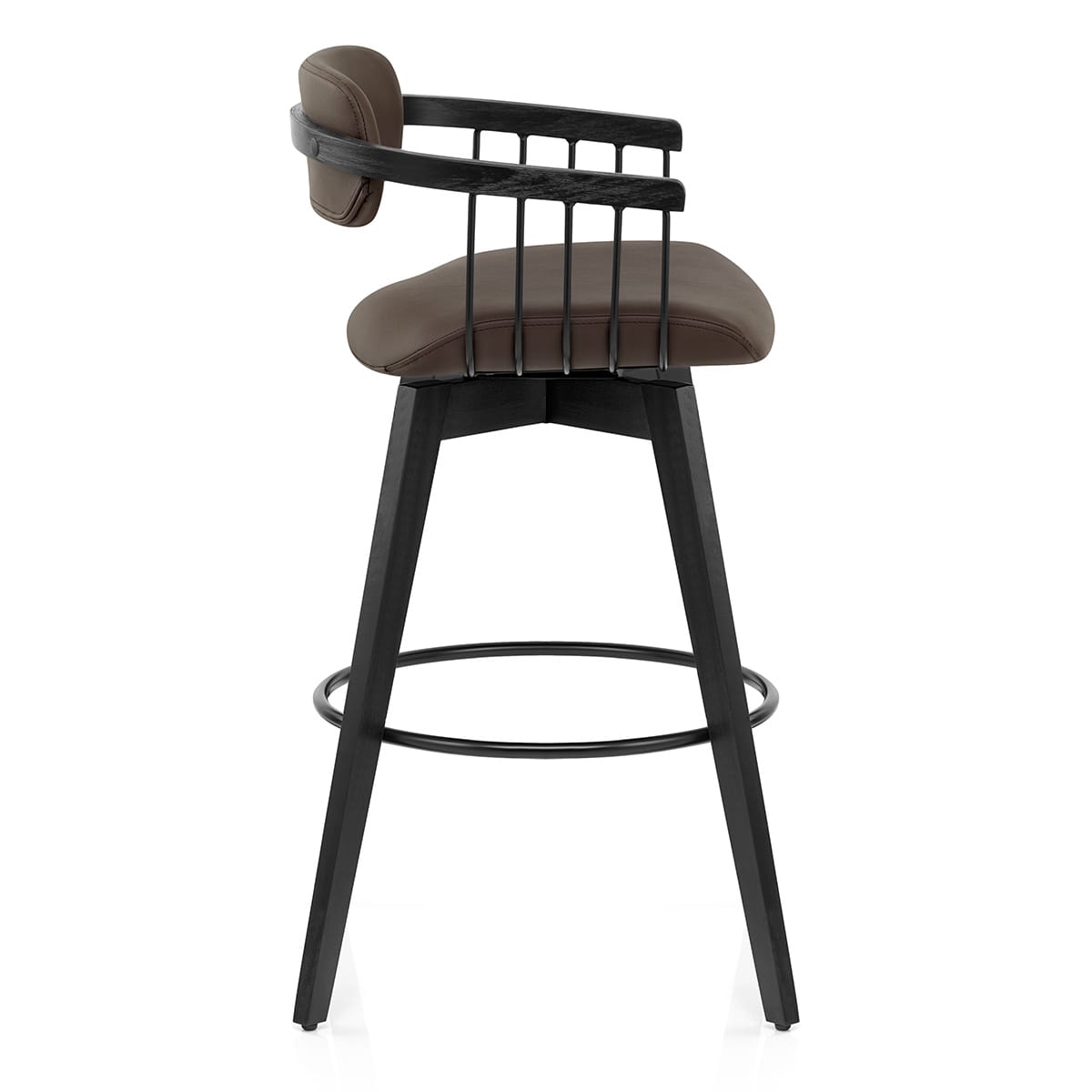 Electra Real Leather Stool Brown