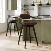 Electra Real Leather Stool Brown