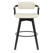 Electra Real Leather Stool Cream