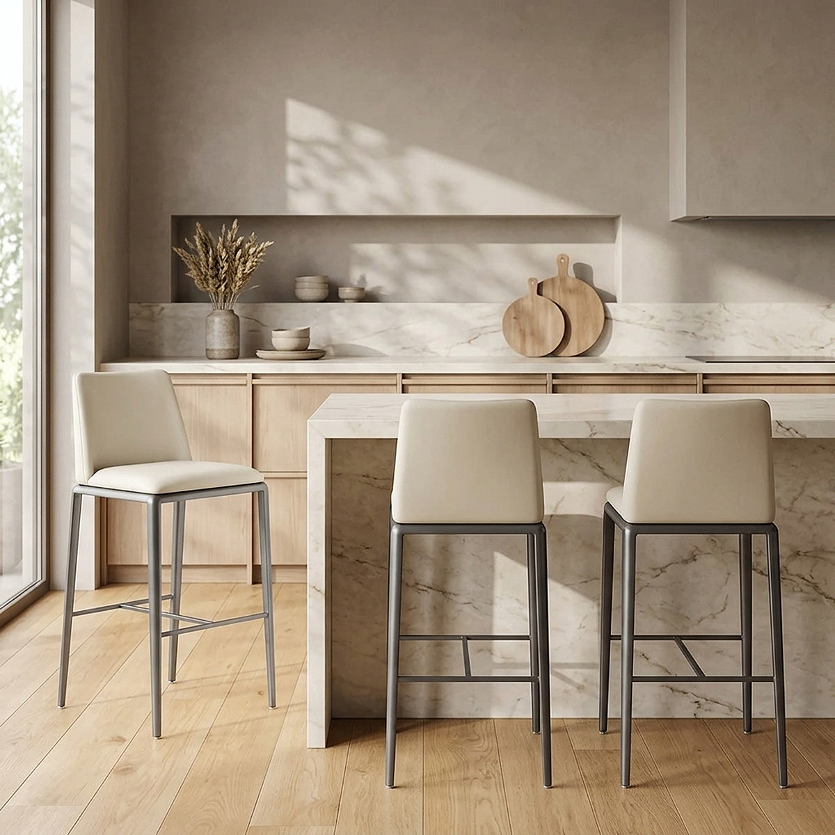 Elise Bar Stool Ivory