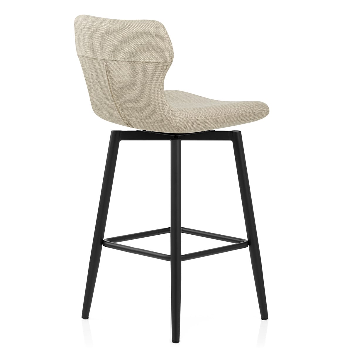 Elle Bar Stool Beige Fabric