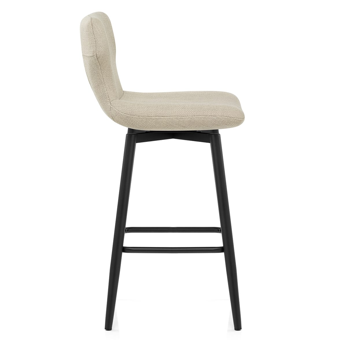 Elle Bar Stool Beige Fabric