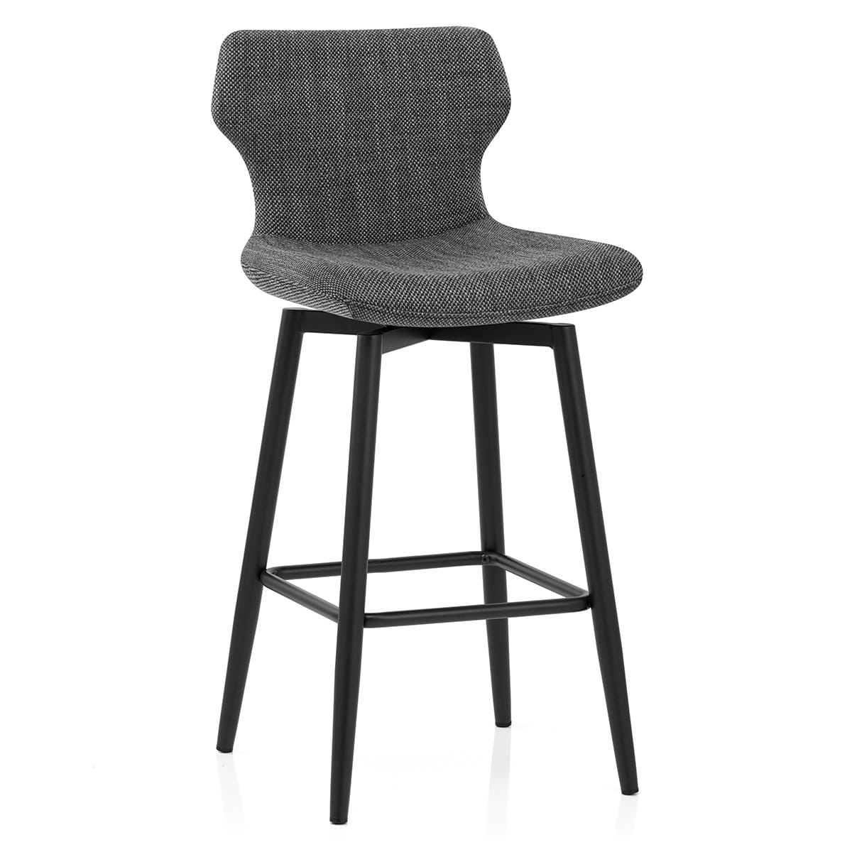 Elle Bar Stool Charcoal Fabric