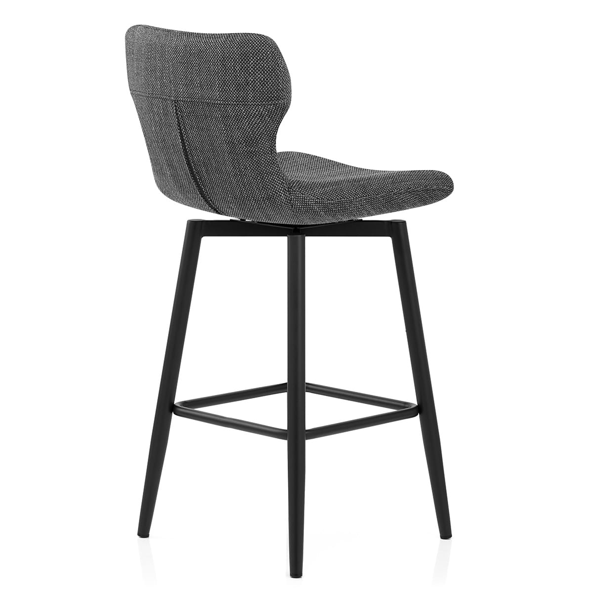 Elle Bar Stool Charcoal Fabric
