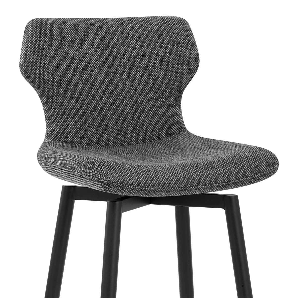 Elle Bar Stool Charcoal Fabric