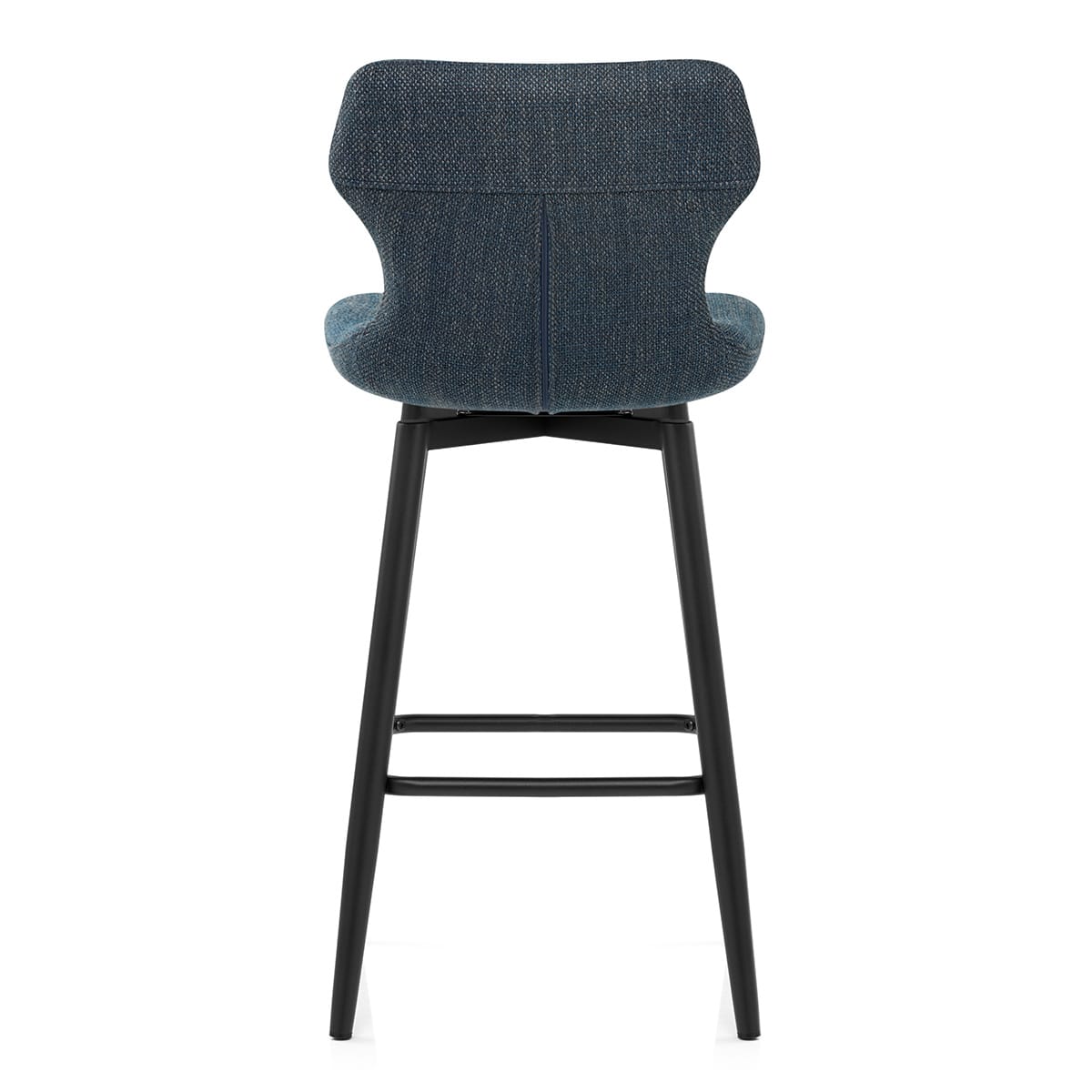Elle Bar Stool Dark Blue Fabric