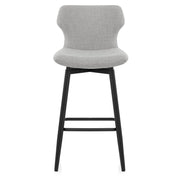 Elle Bar Stool Light Grey Fabric