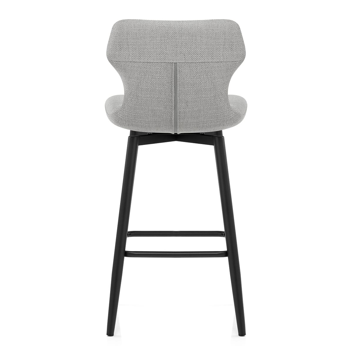 Elle Bar Stool Light Grey Fabric
