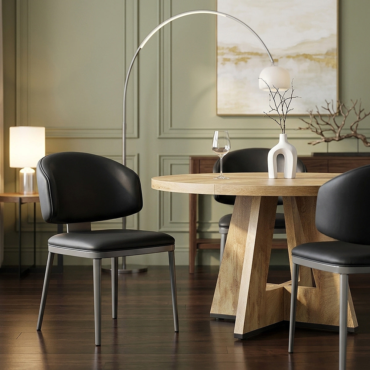 Elton Graphite Dining Chair Black