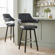 Emily Bar Stool Antique Midnight Blue
