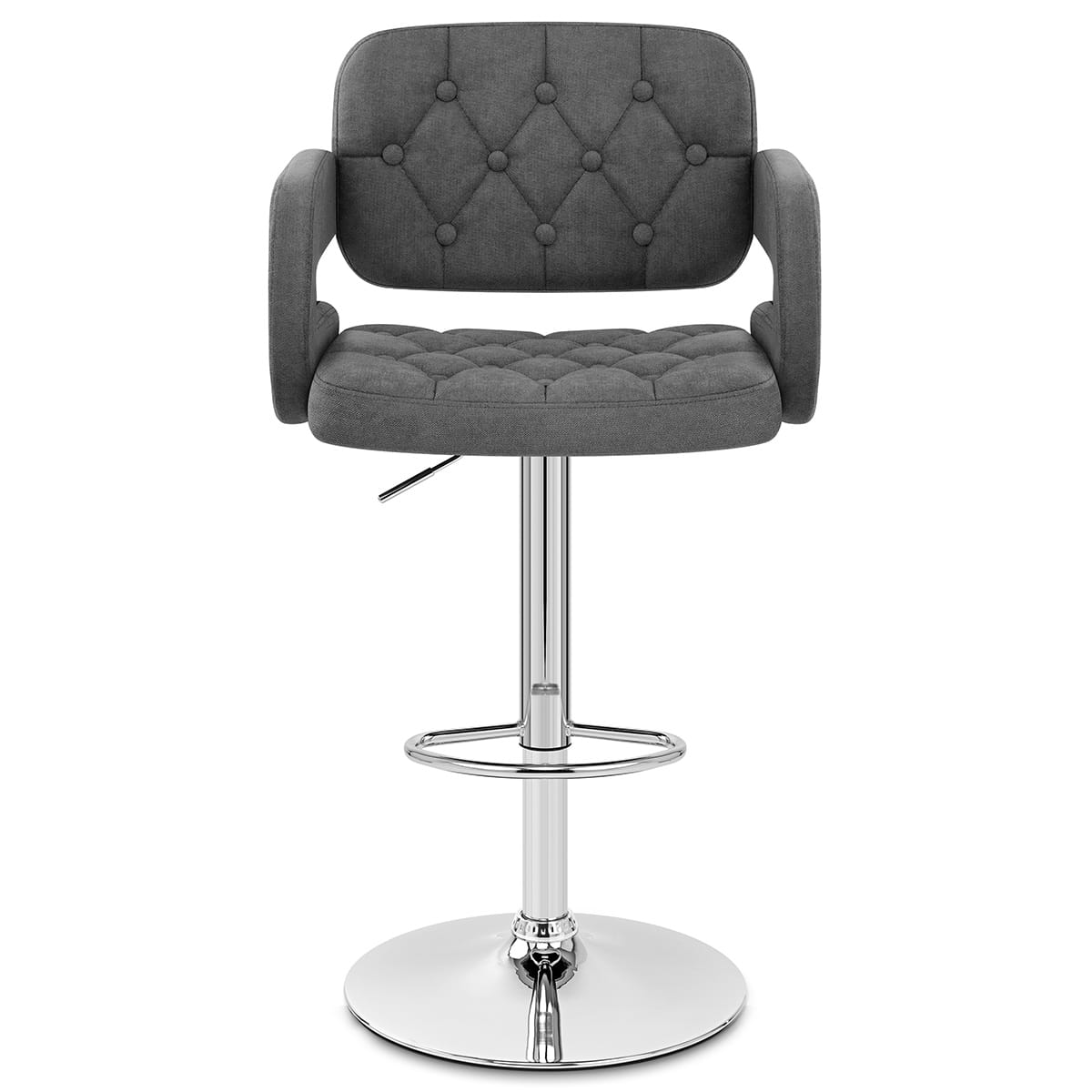 Encore Bar Stool Dark Grey Fabric