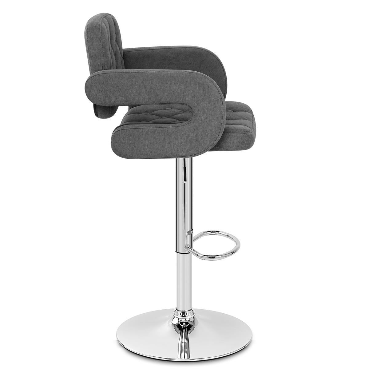 Encore Bar Stool Dark Grey Fabric