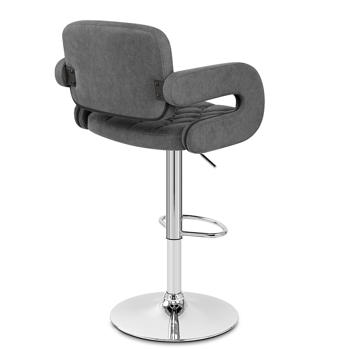 Encore Bar Stool Dark Grey Fabric