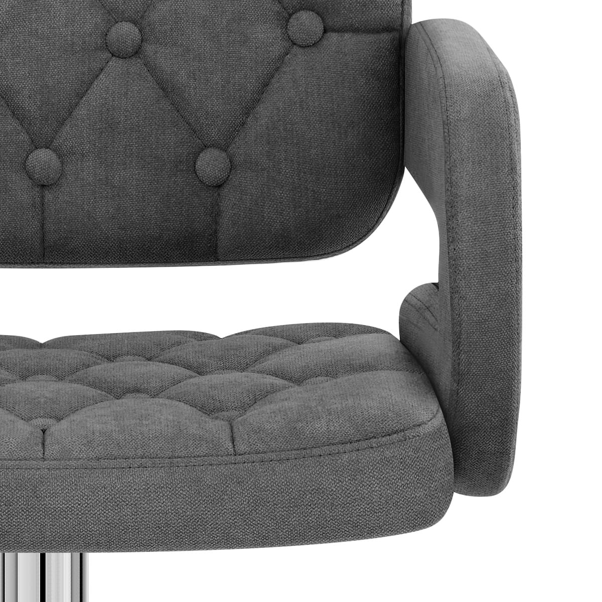 Encore Bar Stool Dark Grey Fabric