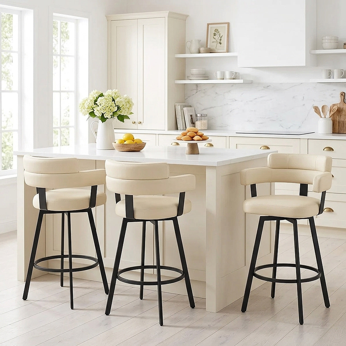 Enzo Bar Stool Cream