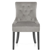 Etienne Dining Chair Grey Velvet