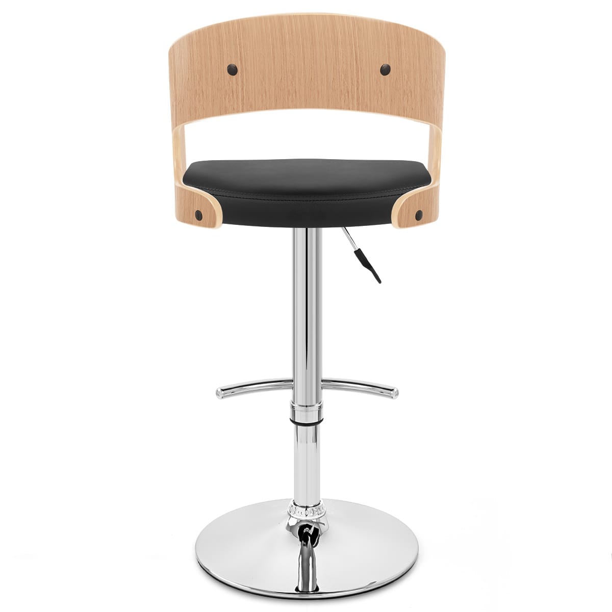 Eve Oak Bar Stool Black