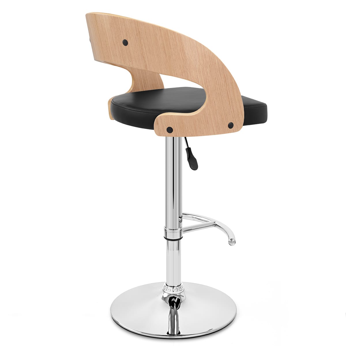 Eve Oak Bar Stool Black