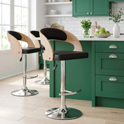 Eve Oak Bar Stool Black