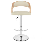 Eve Oak Bar Stool Cream