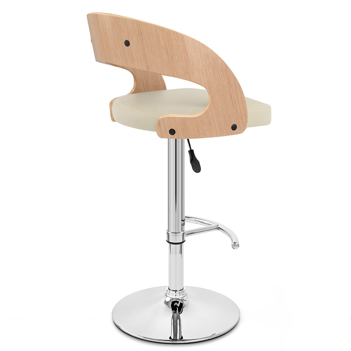 Eve Oak Bar Stool Cream