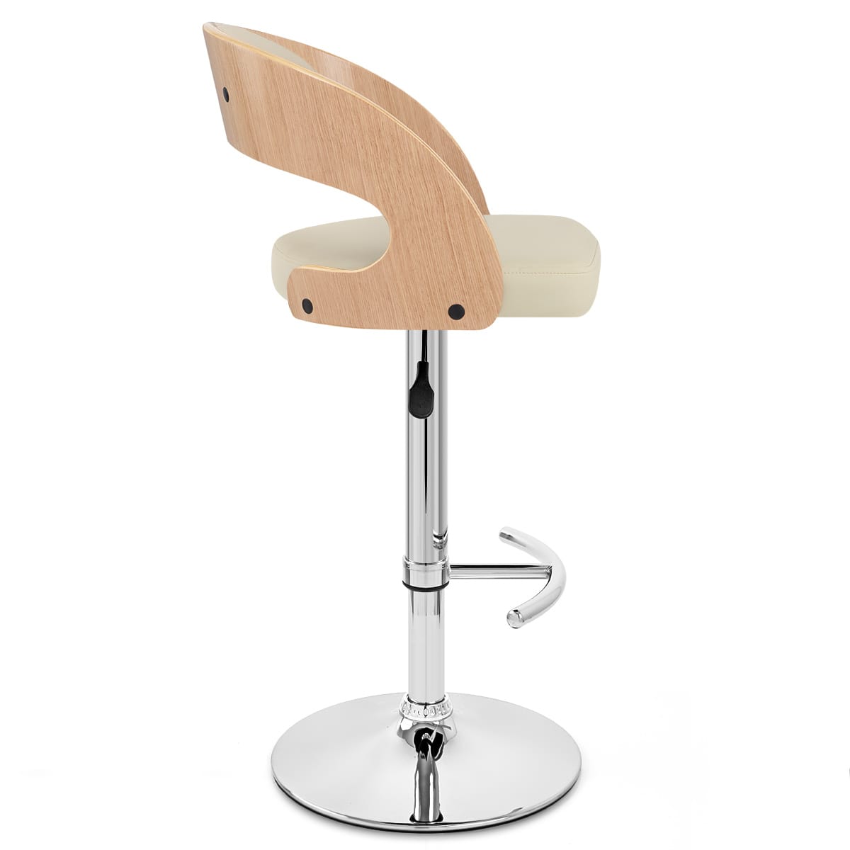Eve Oak Bar Stool Cream